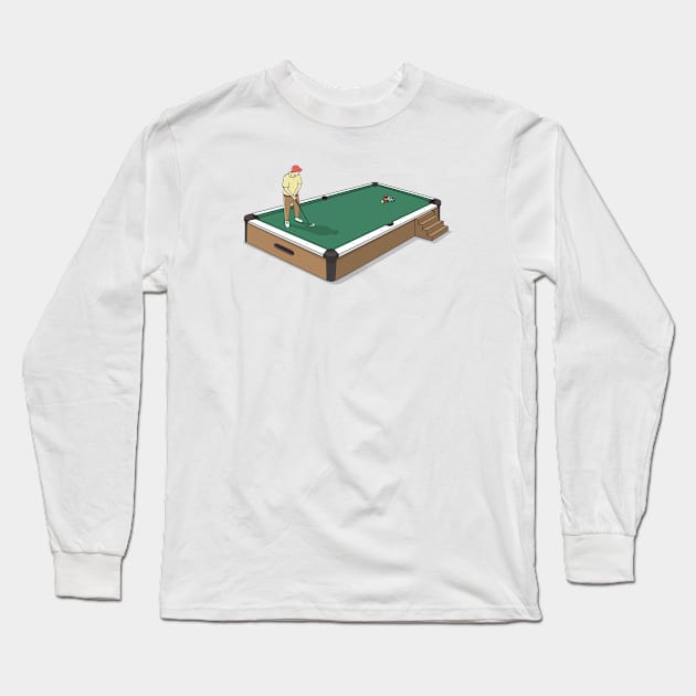 Golf Pooltable Long Sleeve T-Shirt by doodldo